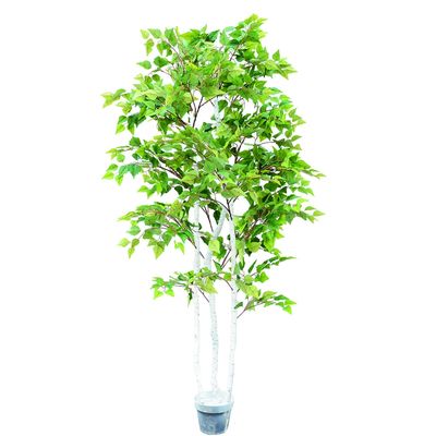Outdoor Indoor Artificial White Birch Tree Plants Architectural Landscaping
