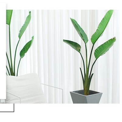 Eco Friendly Artificial Potted Floor Plants PU Traveler Banana Palm Bonsai Ornament