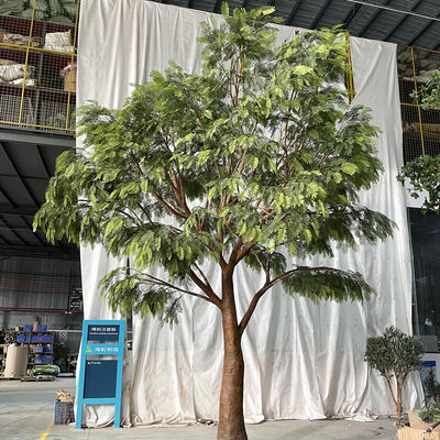 Anti UV Artificial Babul Trees For Outdoor Landscape Evergreen 5.5 Meters Fiber Glass