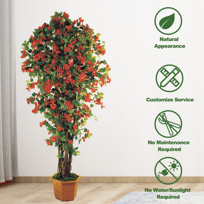 Indoor Real Touch Artificial Flowers Greenery Plant Azalea Tree