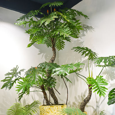 270cm Artificial Landscape Trees L Shape Split Philo Office Decoration Floor Plant