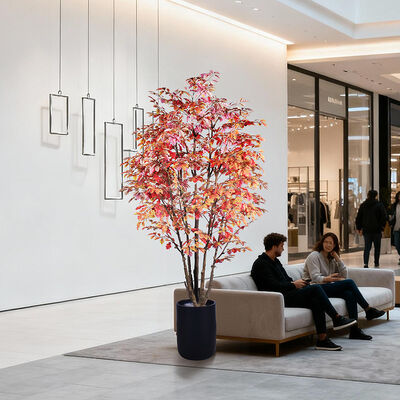 Artificial Multi-Stem Oak Tree 250cm | Large Faux Tree for Hotel Lobby & Commercial Landscape Decor