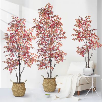 商業用人工秋オークツリー | 160cm 185cm 210cm ホテル＆レストランの雰囲気に最適な紅葉ツリー