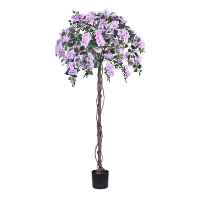 Artificial Light Pink Bougainvillea Tree, 47/63/75 inch, UV Resistant Faux Plant for Outdoor & Indoor Decor, Wholesale Fake Flower Tree