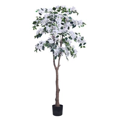 China Manufacturer Bougainvillea Tree Artificial Plant With white Flower For Home Office Mall Decor