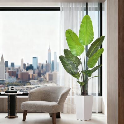 Factory Wholesale Fake Plant Artificial Traveller Palm Faux Green Artificial Decoration for Home Living Room Shop