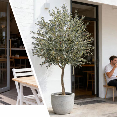 高品質のオーナメントオリーブ 木 室内装飾のための人工植物