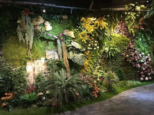 Decorative Anti UV Vertical Greening , Artificial Plant Wall HAIHONG