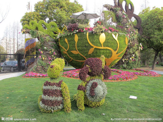 HAIHONG Beautiful Plants And Flowers Topiary Sculpture Fashionable